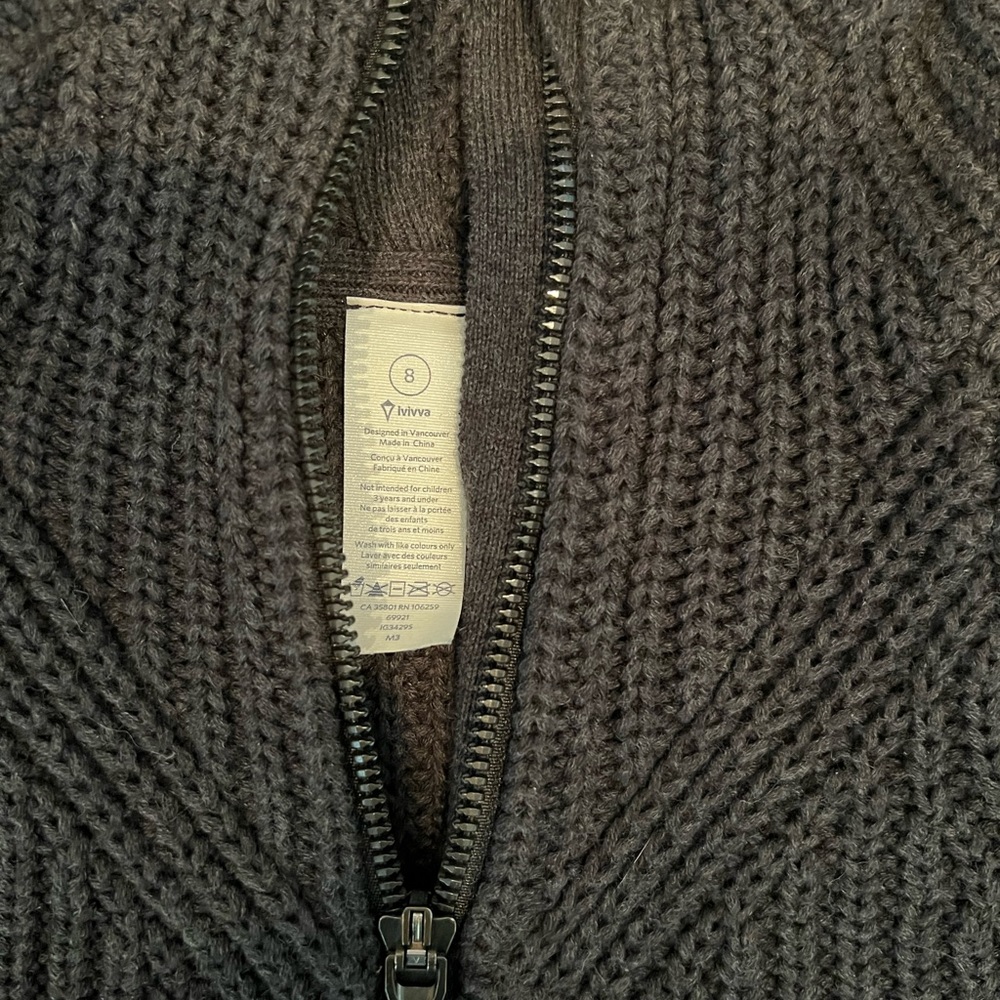 Ivivva girls sweater cardigan